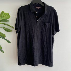 NWT Michael Kors Mens Polo Shirt Short Sleeve Collared Casual 3 Button Top L New